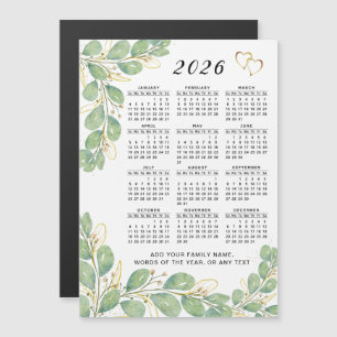 Íman Personalizado Eucalyptus Floral 2026