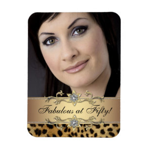 Ímãs de Fotos de Leopardo Elegante