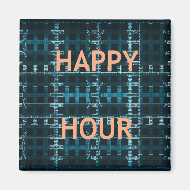 Imãs de geladeira de Hora Feliz (Frente)