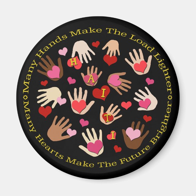 Imãs de geladeira do Namorados do Haiti (Frente)