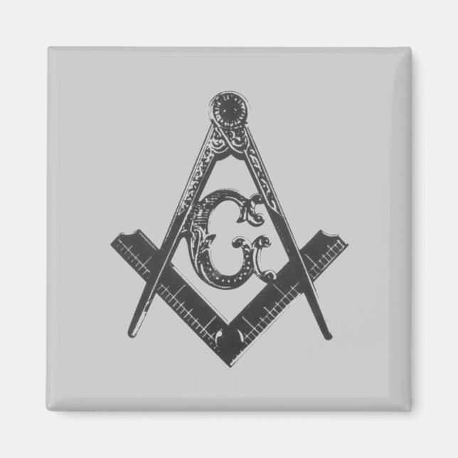 Imãs de geladeira Vintage Square & Compass (Frente)