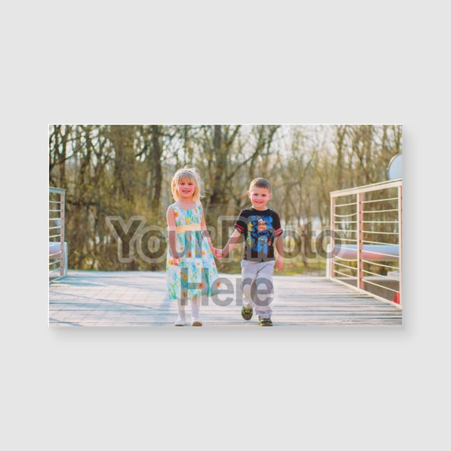 Ímãs impressos do Cartão-Size do negócio do foto a (Frente)