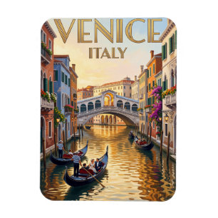 Ímãs Viagem Vintage Veneza