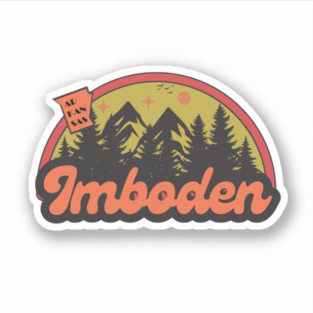 Imboden, Arkansas  Adesivo (Frente)