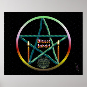 Imbolc Pentacle Poster