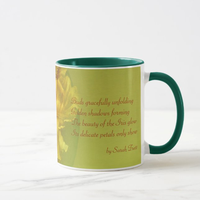Imiris inspiracional beleza interior caneca amarel (Direita)
