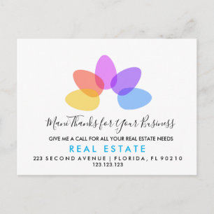 imobiliário Mani faz remessas Anúncio Cartão posta