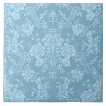 Imobilizante Romântico Chic Floral Damask-Pastel A<br><div class="desc">Design de damasco floral,  inspirado no legante vintage,  com flores azuis chic monocromáticas,  azul pastel claro-sobre-escuro,  rolhas de folhas e baloiços de delicadas fitas de legado. Este padrão é perfeito e pode ser dimensionado para cima ou para baixo.</div>