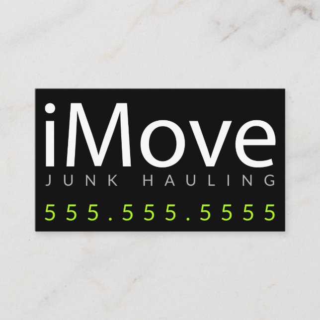 iMove. Arrasto da sucata ou cartão de visita (Frente)