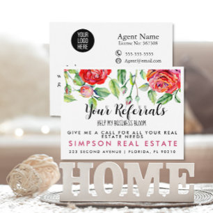 imóveis BLOOM indicações Cartão de Anúncio