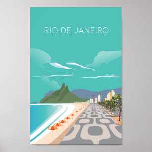 Impanema Rio de Janeiro poster viagem