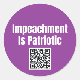 Impeachment é uma Folha de Adesivos Patrióticos