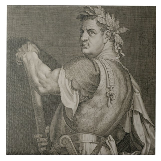 Imperador de D. Titus Vespasian do engrav do (Frente)