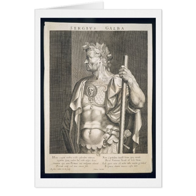 Imperador de Sergius Galba do ANÚNCIO de Roma 68 (Frente)