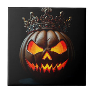 Imperador Jack-O-Lantern Cerâmica de Halloween