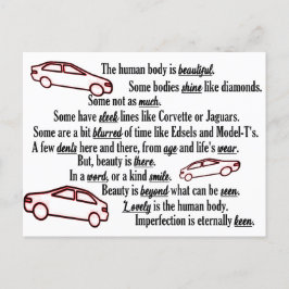 Imperfeição é o cartão postal de feriado da coleçã