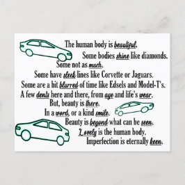 Imperfeição é o cartão postal de feriado da coleçã