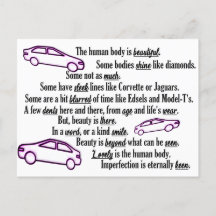 Imperfeição é o cartão postal de feriado da coleçã