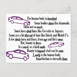 Imperfeição é o cartão postal de feriado da coleçã