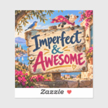 IMPERFEITO & INCRÍVEL Adesivo para Para-choque de 