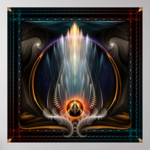 Imperial View Fractal Art Wall Poster