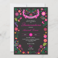 Império da Fiesta Mexicana Quinceañera Convite