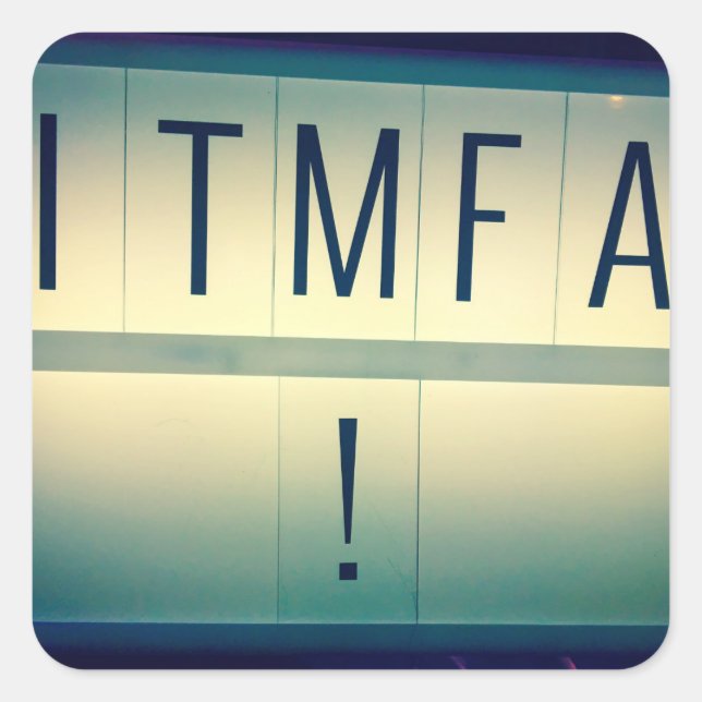Impetar os adesivos ITMFA (Frente)