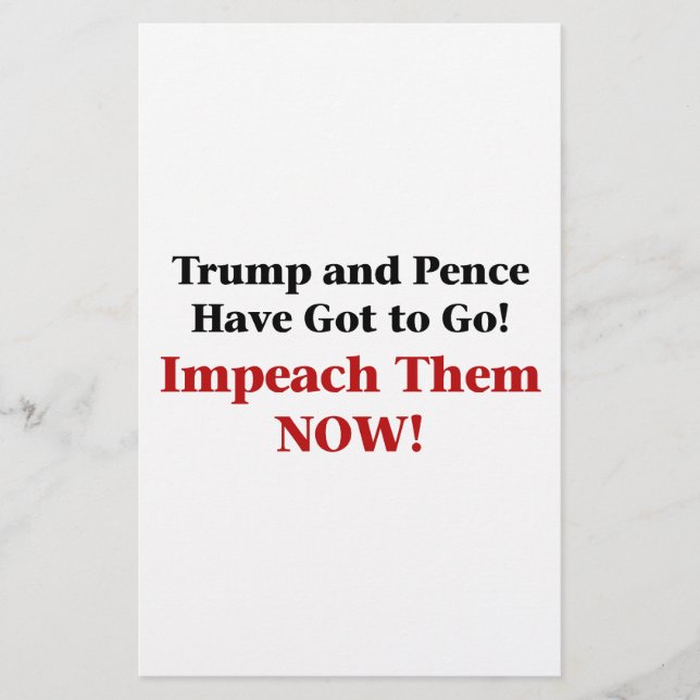 Impetar Trump e Pence (Frente)