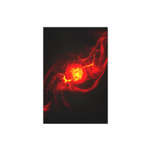 Implantação Vermelha Supernova Impressão de Tela E