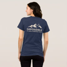 Impossível é o ponto de partida de Deus, inspirado