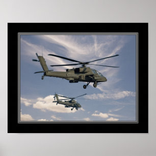 impressão 11x14 de helicópteros militares