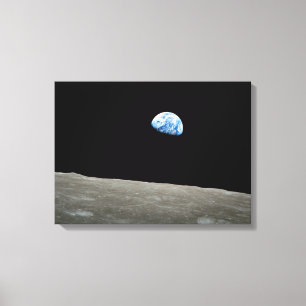 Impressão 16" das canvas de Earthrise x 22"
