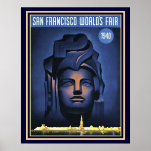 Impressão -16 x 20 da feira de mundo 1940 de San