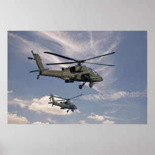 impressão 16x24 de helicópteros militares