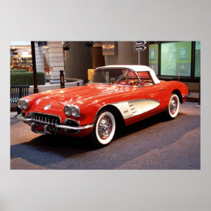 Impressão 1960 de Chevrolet Corvette