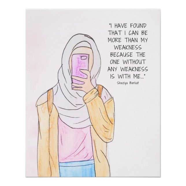 Impressão 1 da aquarela islâmica (Frente)