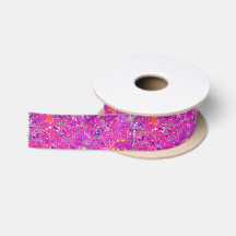Impressão Abstrata Jubileu Magenta