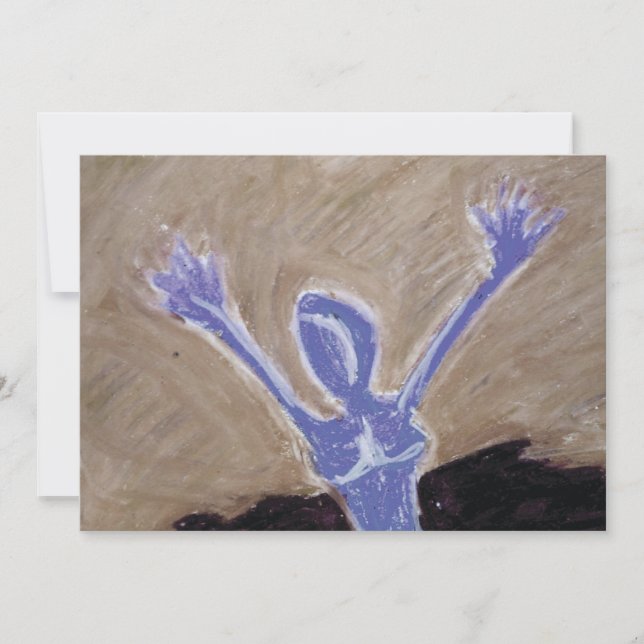 impressão abstrato | cartão postal (Frente)