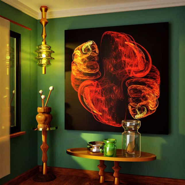 Impressão Abstrato de Canvas de Metamorfose (Metamorphosis Abstract Art Wrapped Canvas Print)