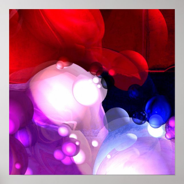 Impressão Abstrato de Poster de arte digital (Frente)