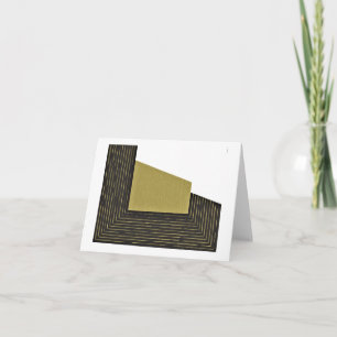 impressão abstrato em Moss e Cartões de agradecime