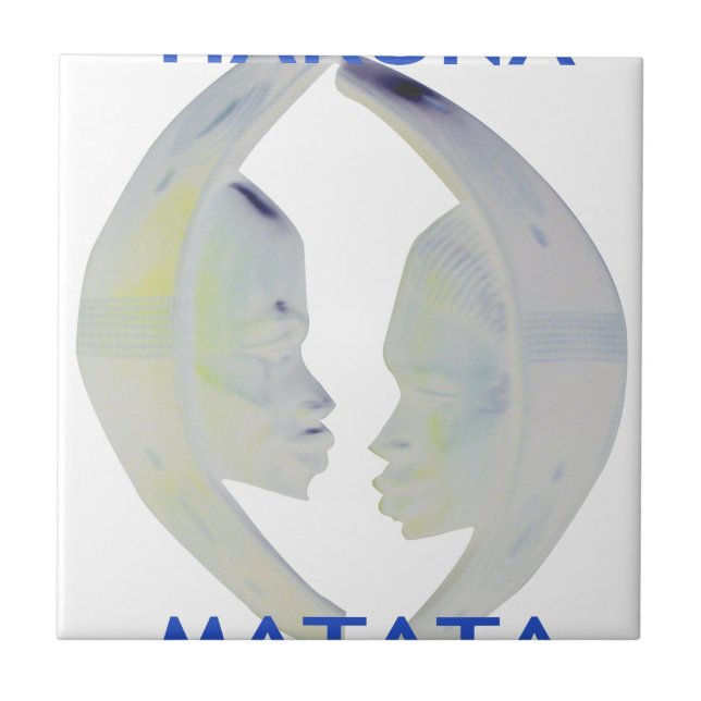 Impressão africano Hakuna Matata Design (Frente)