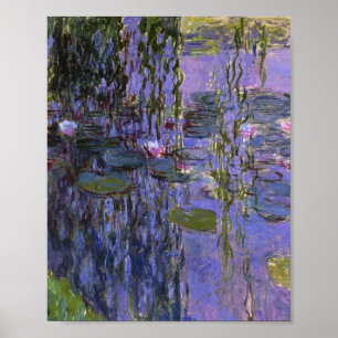 Impressão - água Lillies por Claude Monet