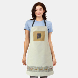 Impressão All-Over Lamas Whimsical Apron