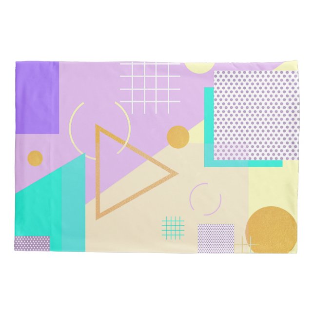 Impressão amarelo geométrico (Verso)