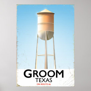 impressão Americana do Groom Texas Route 66