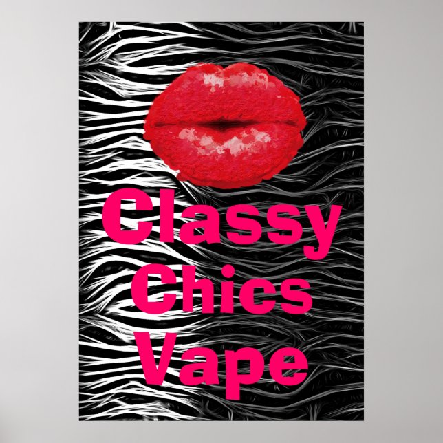 Impressão Animal Classic Chics Vape Premium Poster (Frente)
