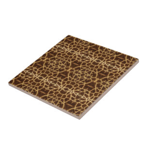 Impressão Animal De Peles Exóticas De Girafa Tre