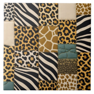 Impressão Animal em Patchwork