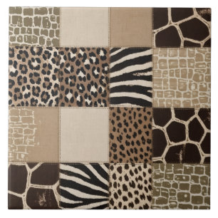 Impressão Animal em Patchwork